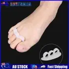 AU Silicone Toe Separator Ergonomic 3-Hole Toe Varus Corretcor for Foot Pain Rel