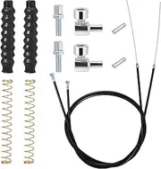 14 Pcs Brake Cable Drive Rollator Replacement Parts Brake Cable Parts for Walkers Replace Rollator Walker Parts with 45 Inch Brake Cable Universal Cable Drive Walker Parts for Most Brands