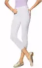 Hue U17506H White Circlet Faux Eyelet Capri Stretch Knit Leggings - $36