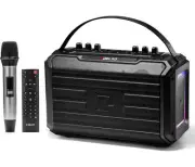 Delxo Professional Bluetooth Karaoke Machine Speaker with Wireless Microphone