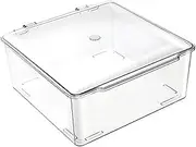 Medicine Storage Bins, Clear Medicine Box, Storage Box Container, Family First Aid Kits, Storage Box with Lid, Box Suitable for Closet Shelves Cupboards Vanity (23.5 * 17.5 * 10 CM) ﻿
