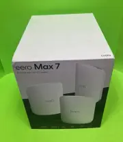 eero - Max 7 BE20800 Tri-Band Mesh Wi-Fi 7 System (3-pack) - White FREE SHIPPING