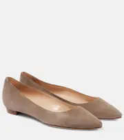 [Manolo Blahnik] Manolo Blahnik Lanza BB suede ballet flats AU 7 beige