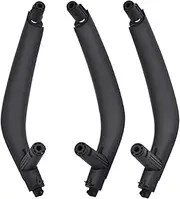 Automotive Interior Door Handles for BMW X5 X6 F15 F16 2014 2015 2016 2017 2018 3 Colors Upgraded Interior Door Inside ABS Pull Handle Replacement(Black-LHD)