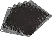 uxcell 80mm Computer Fan Filter Grills PVC Mesh Dustproof Case Cover for Computers, Black Pack of 5