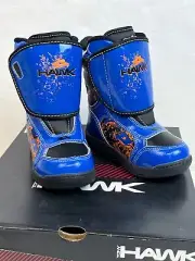 Tony Hawk Toddler Boys Winter Snow Boots Blue Thermolite Waterproof Leather