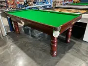 NEW Slate Pool Snooker Billiard Table Mahogany With Green Felt BALLINA AREA