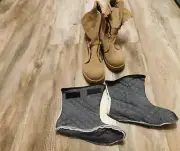 MILITARY BATES DESERT TAN BOOTS SIZE 8W / INSERT NEW NO BOOTLACES