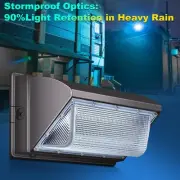 LEDMO LED Wall Pack Light with Photocell,120W Dusk to Dawn Outdoor Commercial Se