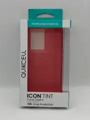 QUIKCELL OnePlus Nord N300 5G ICON TINT Pink Translucent Case A8