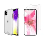 iCoverLover For iPhone 12 Pro Max Case & [2-Pack] Glass Screen Protectors Clear