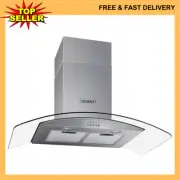Devanti Range Hood Rangehood 900mm 90cm | Exhaust Kitchen Canopy Stainless Steel