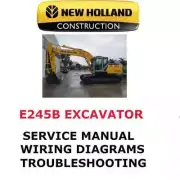 NEW HOLLAND E245B CRAWLER EXCAVATOR MANUAL SHOP SERVICE REPAIR PDF