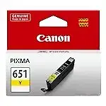 CANON CLI-651 ORIGINAL YELLOW INK CARTRIDGE Suits Pixma iP7260 / MG5460 / MG636