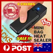 2 IN 1 USB Chargable Mini Bag Sealer Heat Sealers With Cutter Knife KU