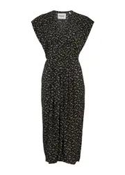 Isabel Marant étoile Epolia Printed Midi Dress - Black - 40 (UK12 / M) 40 (UK12 / M)