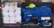 BERKSHIRE TOY SNOWBALL BLAST LAUNCHER WITH 2 SNOWBALLS, And 24 Snowballs SET