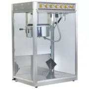 Benchmark Silver Screen Popcorn Machine 120v ETL Listed Silver Kettle 14 Ounce