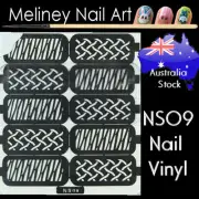 NS09 Braid Fence Vinyl Sticker decoration Stencil Vinyls Art Pattern
