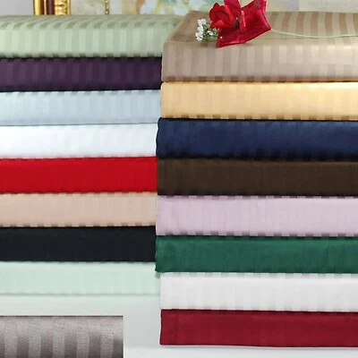 Tremendous Bedding 1000TC Egyptian Cotton 1 PC Valance All AU Size Stripe Colors