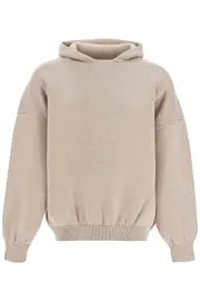 [FEAR OF GOD] FEAR OF GOD hooded knit sweatshirt with M Neutro