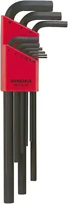 Bondhus Long Metric Hex Key 9-Piece Set, 1.5 mm-10 mm Size