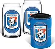 Newcastle Knights NRL Rugby League Can Glasses and Can Cooler