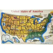 United States of America States & Capitals Educational Puzzle Melissa & Doug