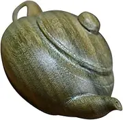 ABOOFAN Wood Carved Teapot Sculpture for Home Decor Antique Wooden Teapot Ornament Unique Compact Design for Office Cabinet Decoration Random Style