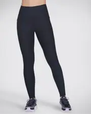 Skechers GO FLEX Rib Full Length High Waisted Legging Black