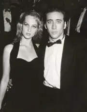 Nicolas Cage & Guest at 60th Academy Awards at Shrine Audito - 1988 Old Photo