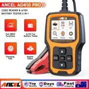 ANCEL AD410 Pro OBD2 Scanner 12V Battery Tester 2 In 1 Check Engine Code Reader