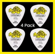 Dunlop Tortex Wedge Guitar Picks 4 Pack Yellow .73mm