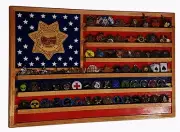 Montana State Trooper / Police Challenge Coin Display Flag 70-100 Coins TRAD