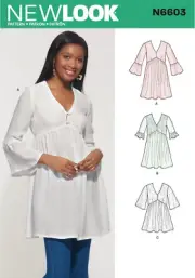 New Look N6603 Sewing Pattern Misses Mini Dress Tunic and Top 8-20 Uncut