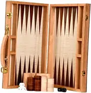 Generic Backgammon Travel Game Set with Pieces for Family Fun