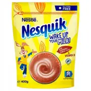 NESQUIK - INSTANT COCOA DRINK - 400G - VITAMINS - COLD OR HOT - MORNING DRINK