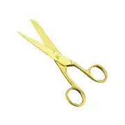 7 Inch Gold Tailor Scissors Golden Straight Recycled Stainless Steel Dressmak...