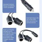 Cigarette Lighter Double Adapter 12V Car Twin Dual Extension Lead Charger