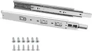 12 inch100 lb Hydraulic Soft Self Close Full Ext Ball Bearing Drawer Slide 1Pair