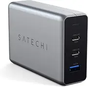 Satechi 100W USB-C PD Compact GaN Charger – Powerful GaN Tech – Compatible with MacBook Pro/Air M1 M2 M3, iPad Pro/Air, iPhone 16 Pro Max/16 Pro/16/16 Plus, iPhone 15