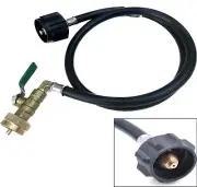 3ft LP Propane Refill Hose Adapter w/ON-Off Valve For POL Tank to 1 lb Cylinder