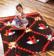 Beautiful New Amish Style Ships on the Water -- Scrap Quilt -- QUILT