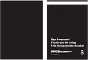 100 Compostable Satchels 165mm x 235mm Courier Bags Corn Starch Biodegradable Mailer