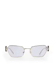 Violet Tinted Irregular Sunglasses