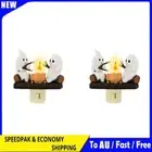 Ghost Campfire Flickering Night Light Resin Dusk To Dawn LED Lamp (UK)