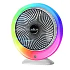 USB Charging Colorful LED Desk Fan With Gradient Ambient Light 3-Speed Win 2
