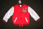 Boy's (Size 4) DISNEY/ PIXAR McQueen CARS Quilted Varsity Jacket (Lightning 95)