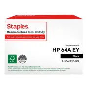 Staples Reman Black Extra High Yield Toner Cartridge Replacement-HP 64A