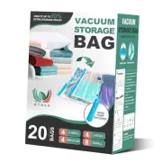 20 Pack Vacuum Storage Bags, Space Saver Bags, Vacuum Sealed Bags for